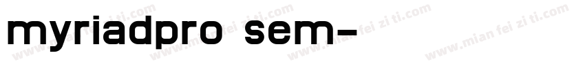 myriadpro sem字体转换